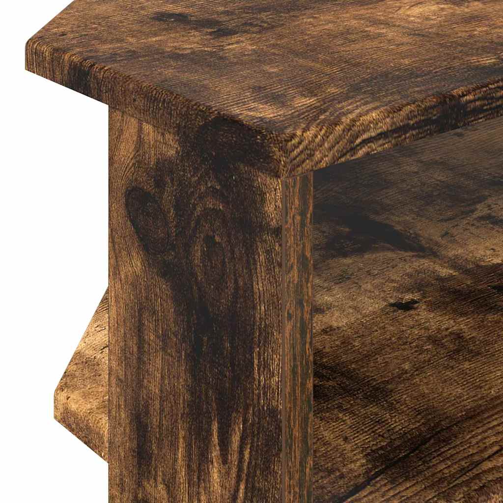 HoekTVKast Gerookt eiken 102x40,5x45cm Bewerkt hout is nu te koop bij PeponiXL, paradijselijk wonen!