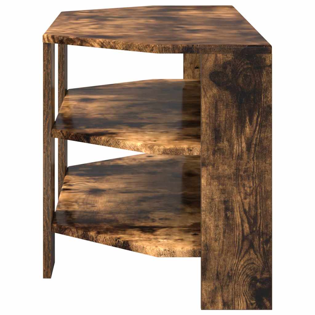 HoekTVKast Gerookt eiken 102x40,5x45cm Bewerkt hout is nu te koop bij PeponiXL, paradijselijk wonen!