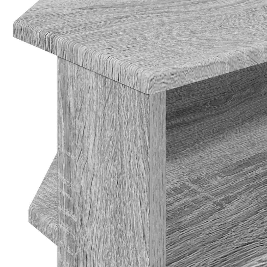 HoekTVKast Grijs Sonoma 102x40,5x45cm Bewerkt hout is nu te koop bij PeponiXL, paradijselijk wonen!