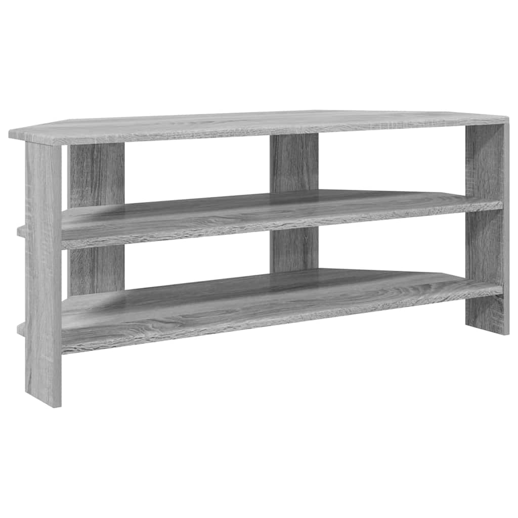 HoekTVKast Grijs Sonoma 102x40,5x45cm Bewerkt hout is nu te koop bij PeponiXL, paradijselijk wonen!