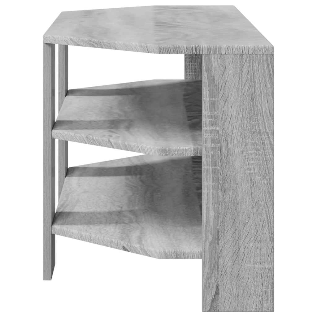 HoekTVKast Grijs Sonoma 102x40,5x45cm Bewerkt hout is nu te koop bij PeponiXL, paradijselijk wonen!