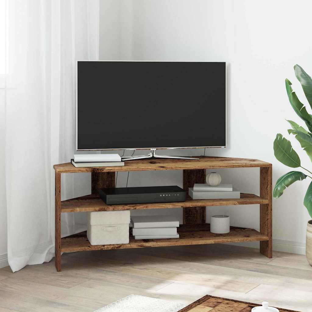 HoekTVKast Oud Hout 102x40,5x45cm Bewerkt hout is nu te koop bij PeponiXL, paradijselijk wonen!