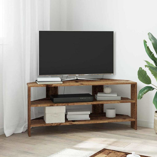 HoekTVKast Oud Hout 102x40,5x45cm Bewerkt hout is nu te koop bij PeponiXL, paradijselijk wonen!
