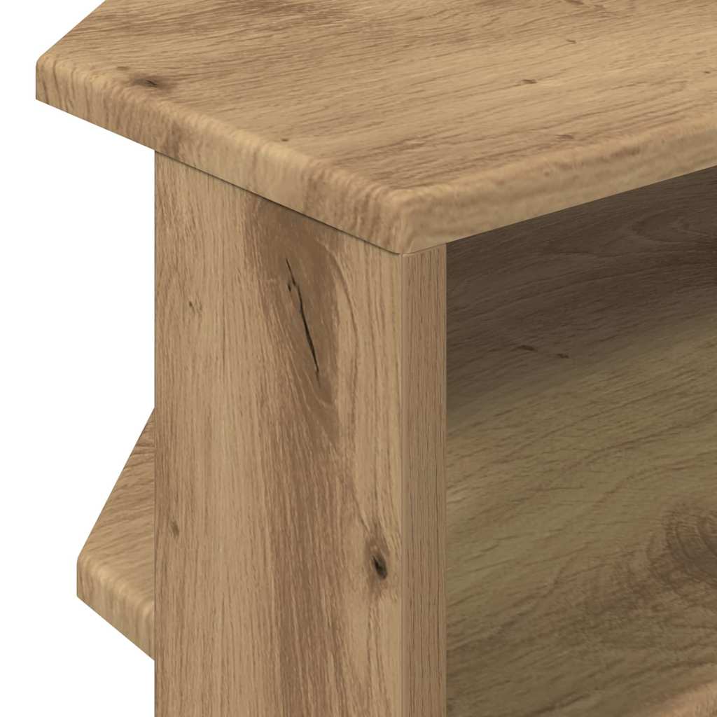 HoekTVKast Artisan Eiken 102x40,5x45cm Bewerkt hout is nu te koop bij PeponiXL, paradijselijk wonen!