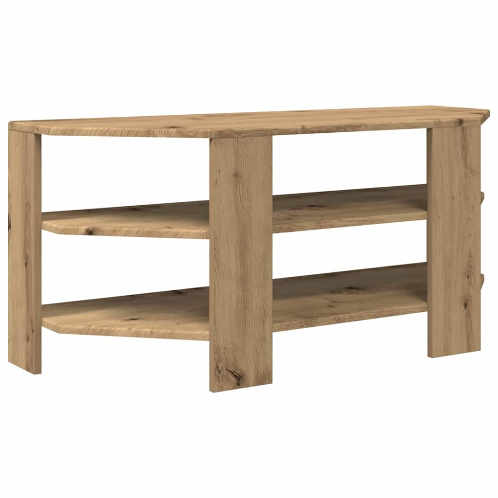 HoekTVKast Artisan Eiken 102x40,5x45cm Bewerkt hout is nu te koop bij PeponiXL, paradijselijk wonen!