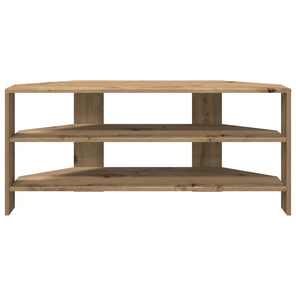 HoekTVKast Artisan Eiken 102x40,5x45cm Bewerkt hout is nu te koop bij PeponiXL, paradijselijk wonen!