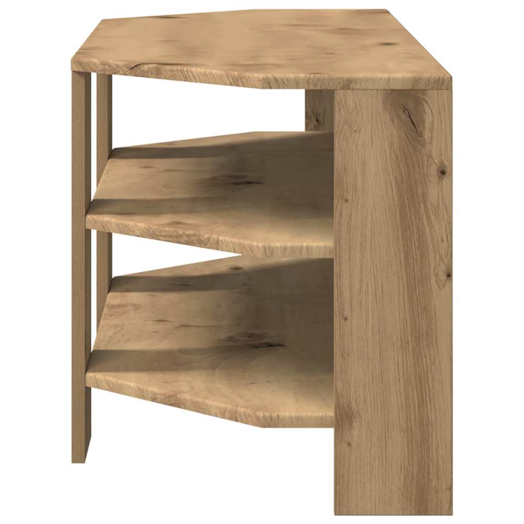 HoekTVKast Artisan Eiken 102x40,5x45cm Bewerkt hout is nu te koop bij PeponiXL, paradijselijk wonen!