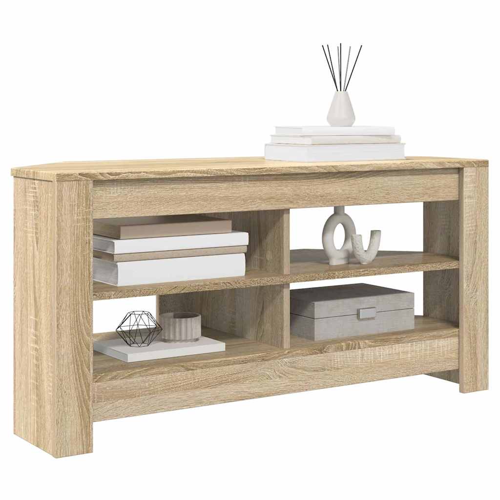 HoekTVKast Sonoma Eiken 102 x 40,5 x 45 cm Bewerkt hout is nu te koop bij PeponiXL, paradijselijk wonen!