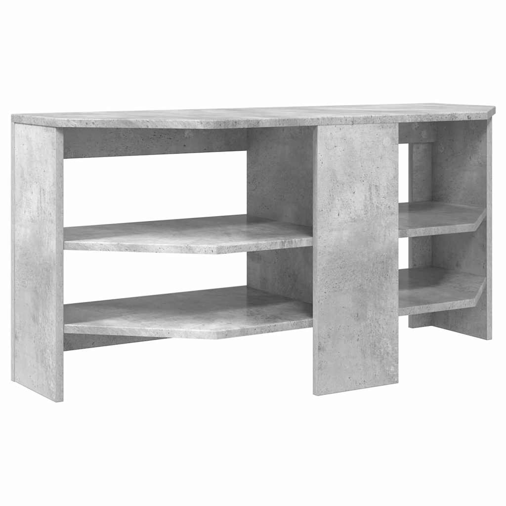HoekTVKast Beton Grijs 102 x 40,5 x 45 cm Bewerkt hout is nu te koop bij PeponiXL, paradijselijk wonen!