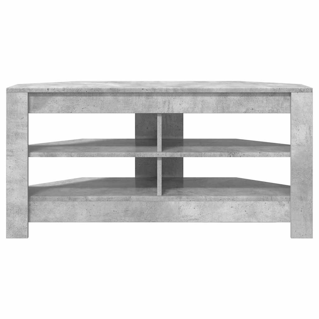 HoekTVKast Beton Grijs 102 x 40,5 x 45 cm Bewerkt hout is nu te koop bij PeponiXL, paradijselijk wonen!