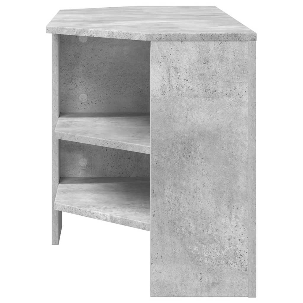 HoekTVKast Beton Grijs 102 x 40,5 x 45 cm Bewerkt hout is nu te koop bij PeponiXL, paradijselijk wonen!