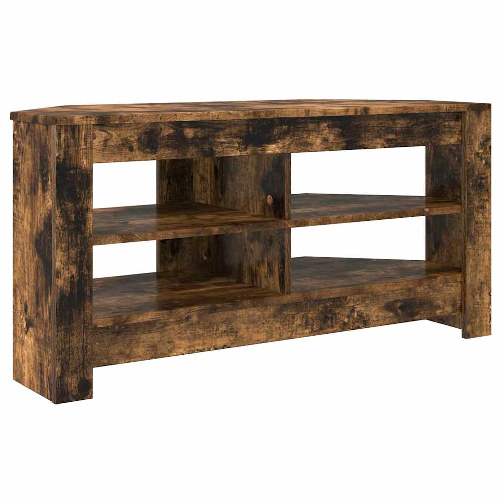 HoekTVKast Gerookt eiken 102 x 40,5 x 45 cm Bewerkt hout is nu te koop bij PeponiXL, paradijselijk wonen!