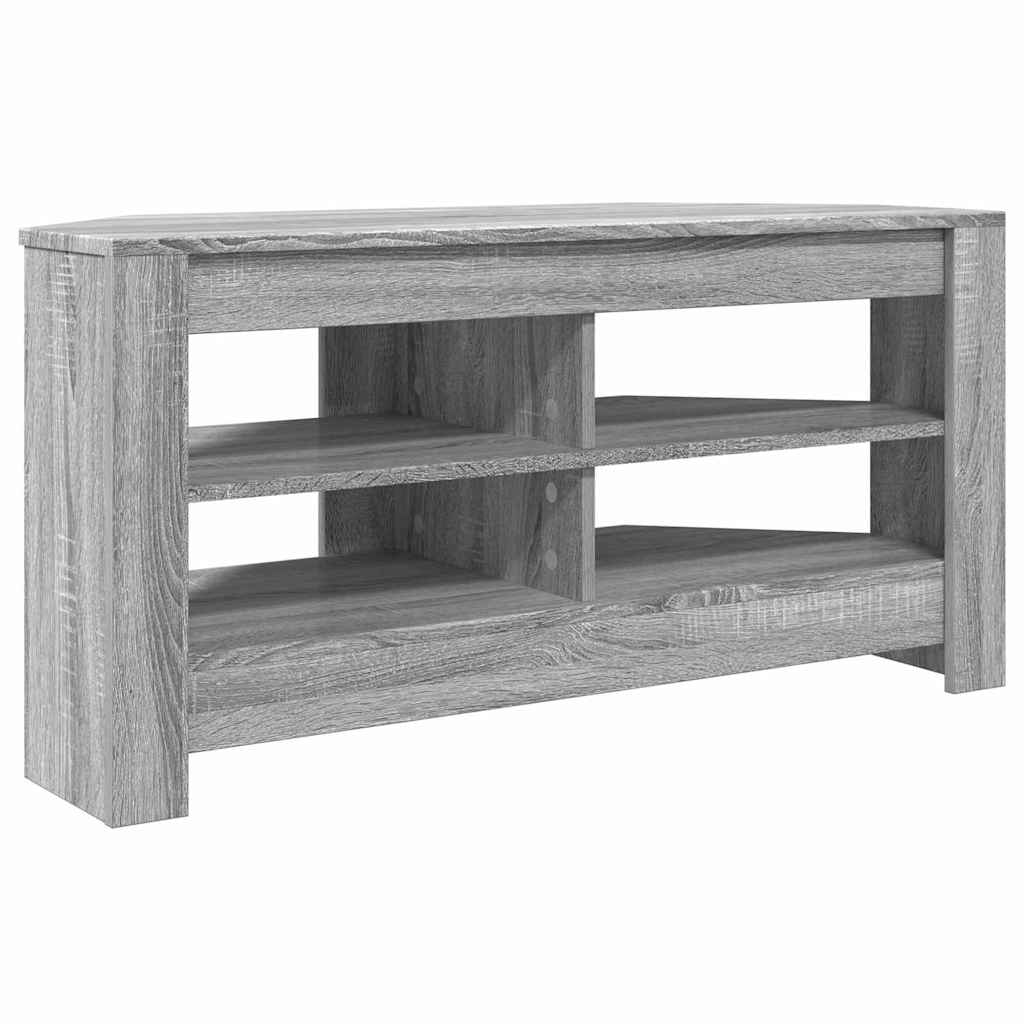 HoekTVKast Grijs Sonoma 102 x 40,5 x 45 cm Bewerkt hout is nu te koop bij PeponiXL, paradijselijk wonen!