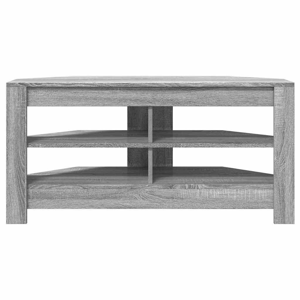 HoekTVKast Grijs Sonoma 102 x 40,5 x 45 cm Bewerkt hout is nu te koop bij PeponiXL, paradijselijk wonen!