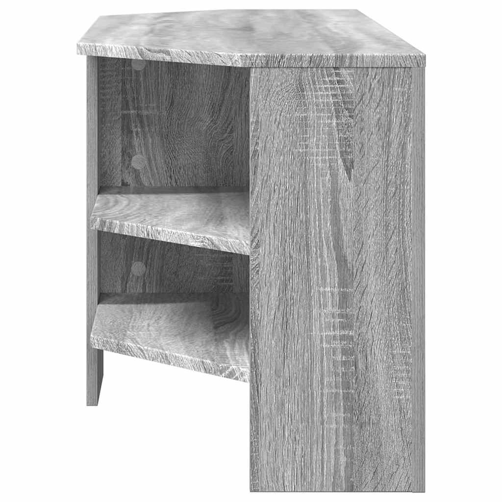 HoekTVKast Grijs Sonoma 102 x 40,5 x 45 cm Bewerkt hout is nu te koop bij PeponiXL, paradijselijk wonen!