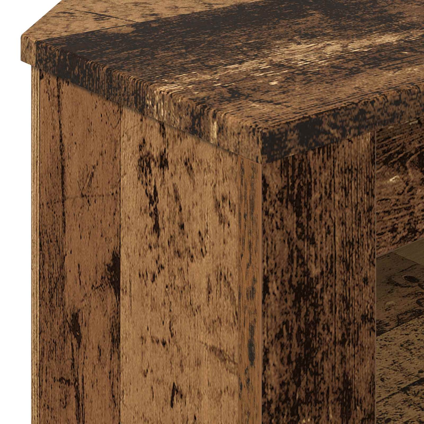 HoekTVKast Oud Hout 102 x 40,5 x 45 cm Bewerkt hout is nu te koop bij PeponiXL, paradijselijk wonen!