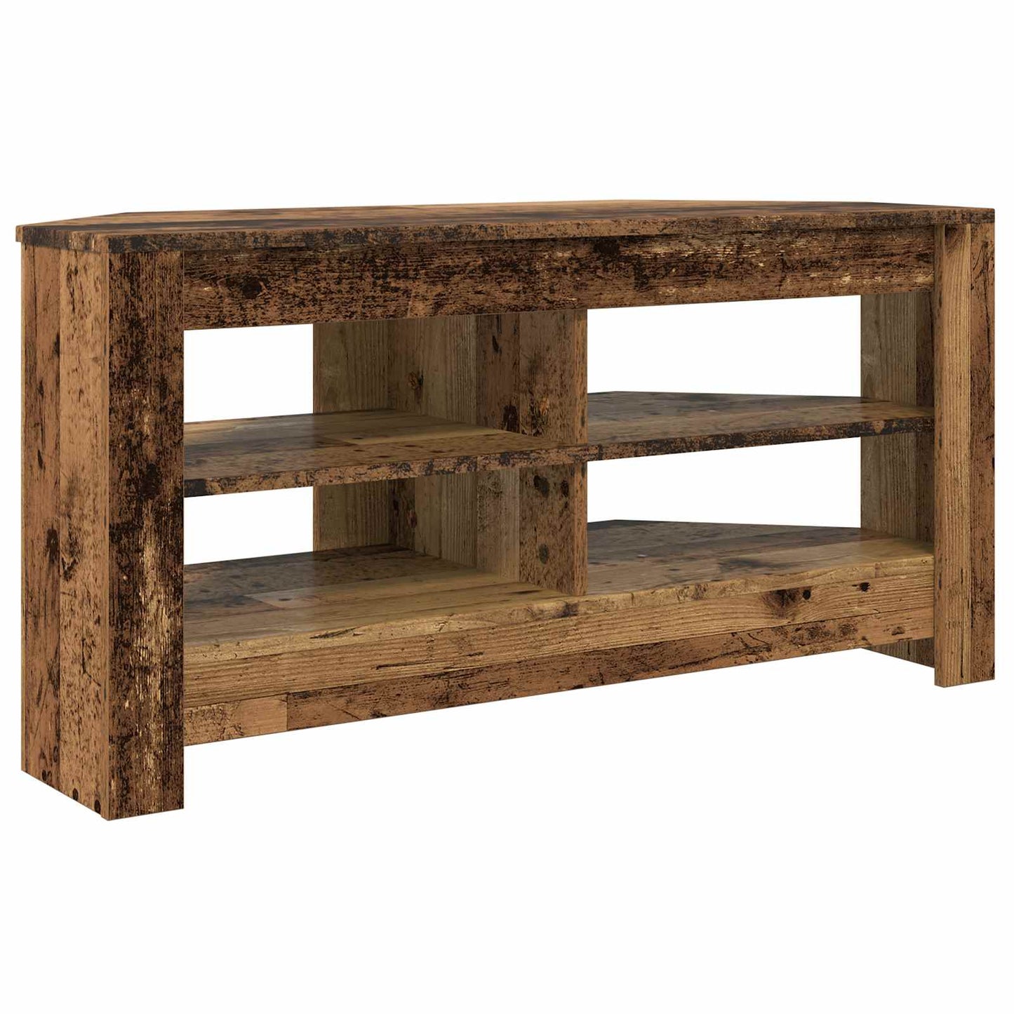 HoekTVKast Oud Hout 102 x 40,5 x 45 cm Bewerkt hout is nu te koop bij PeponiXL, paradijselijk wonen!