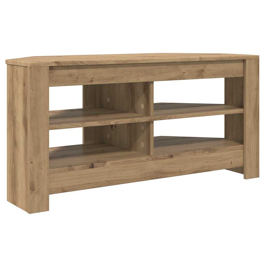 HoekTVKast 102 x 40,5 x 45 cm Artisan Eiken Bewerkt hout