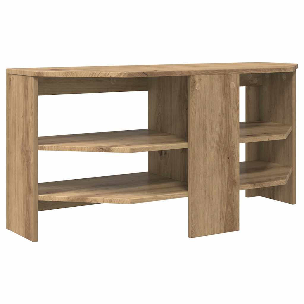 HoekTVKast 102 x 40,5 x 45 cm Artisan Eiken Bewerkt hout