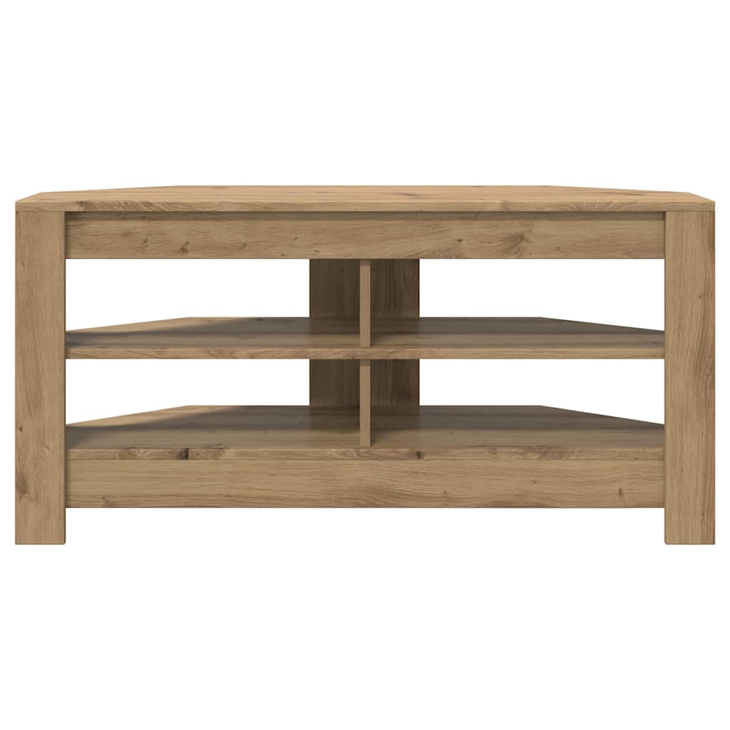 HoekTVKast 102 x 40,5 x 45 cm Artisan Eiken Bewerkt hout
