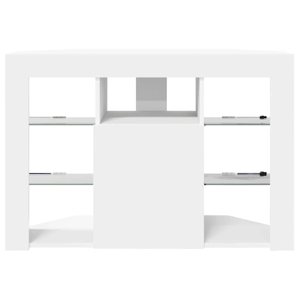 Hoek LED TV Kast Wandgemonteerd Wit 100x40x68cm Bewerkt hout is nu te koop bij PeponiXL, paradijselijk wonen!