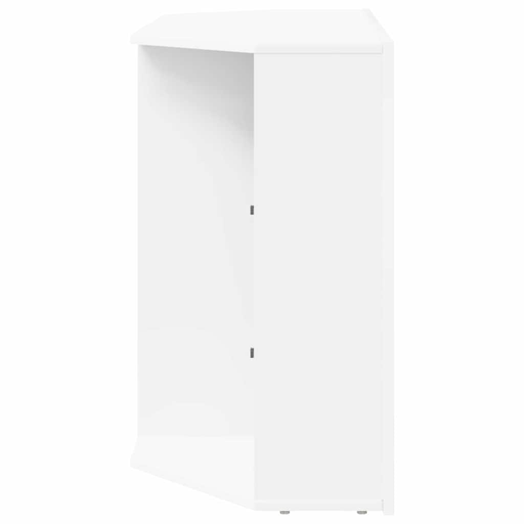 Hoek LED TV Kast Wandgemonteerd Wit 100x40x68cm Bewerkt hout is nu te koop bij PeponiXL, paradijselijk wonen!