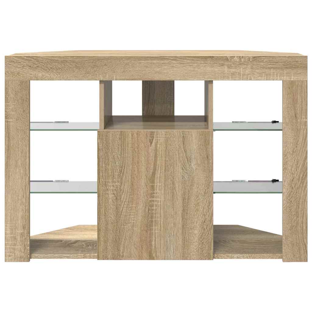Hoek LED TV Kast Sonoma Eiken 100x40x68cm Bewerkt hout is nu te koop bij PeponiXL, paradijselijk wonen!