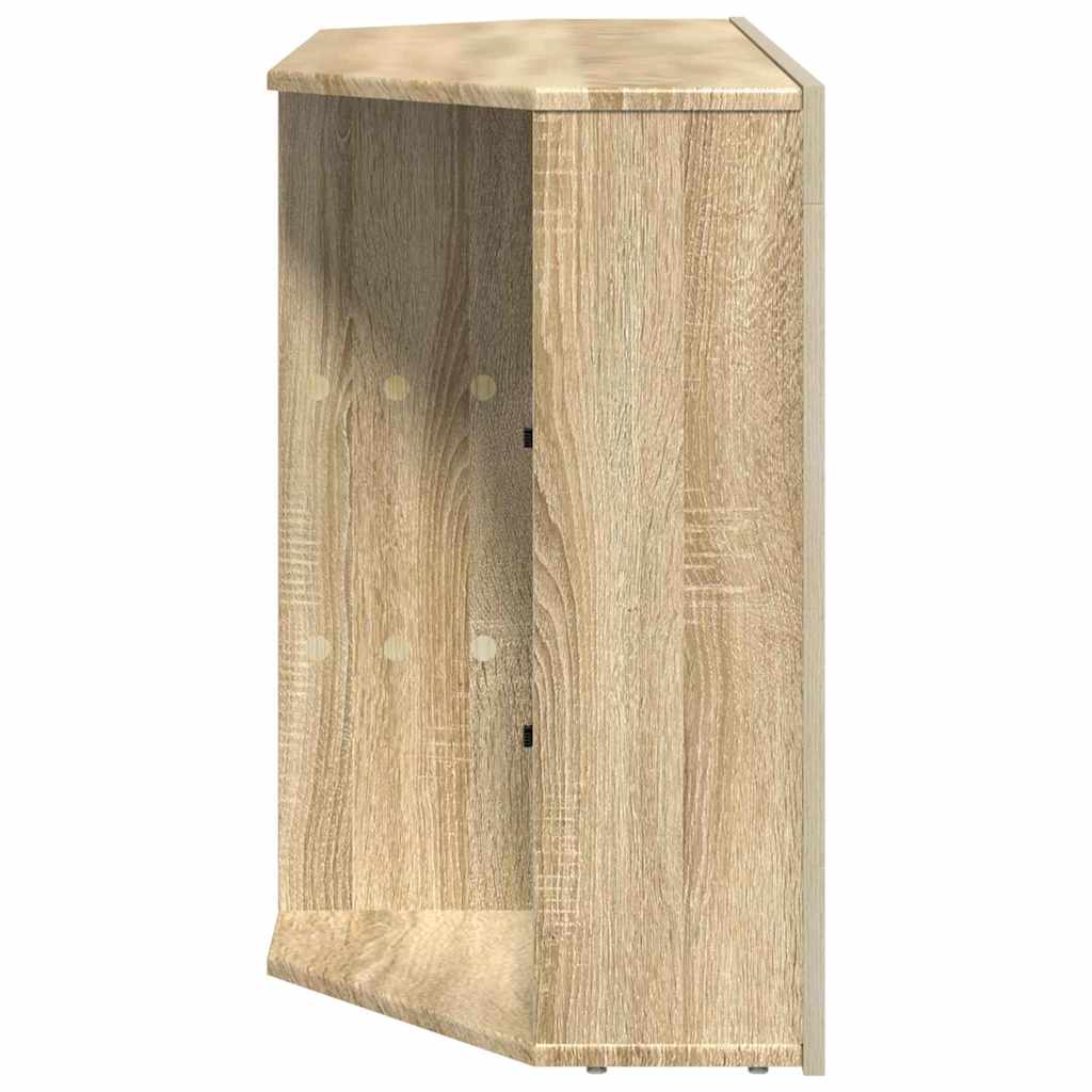 Hoek LED TV Kast Sonoma Eiken 100x40x68cm Bewerkt hout is nu te koop bij PeponiXL, paradijselijk wonen!