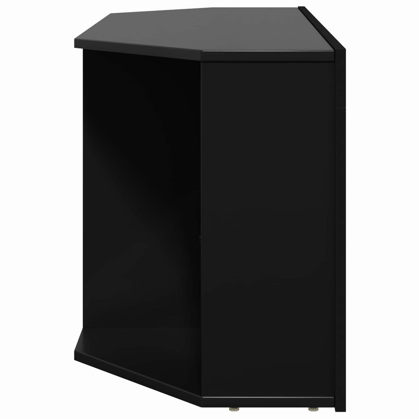 Hoek LED TV Kast Zwart 100 x 40 x 50 cm Bewerkt hout is nu te koop bij PeponiXL, paradijselijk wonen!