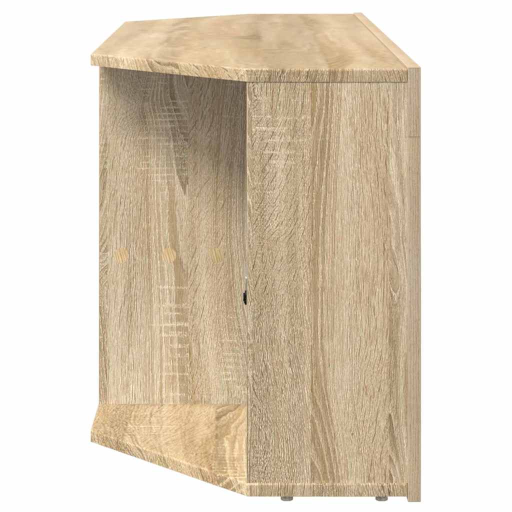 Hoek LED TV Kast Sonoma Eiken 100 x 40 x 50 cm Bewerkt hout is nu te koop bij PeponiXL, paradijselijk wonen!