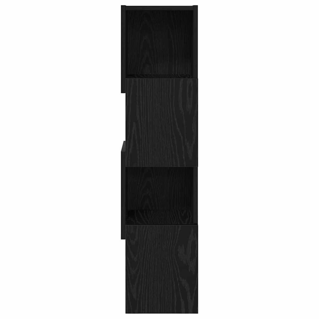 Hoekkast Zwart Eiken 25,5x25x102cm Bewerkt hout is nu te koop bij PeponiXL, paradijselijk wonen!