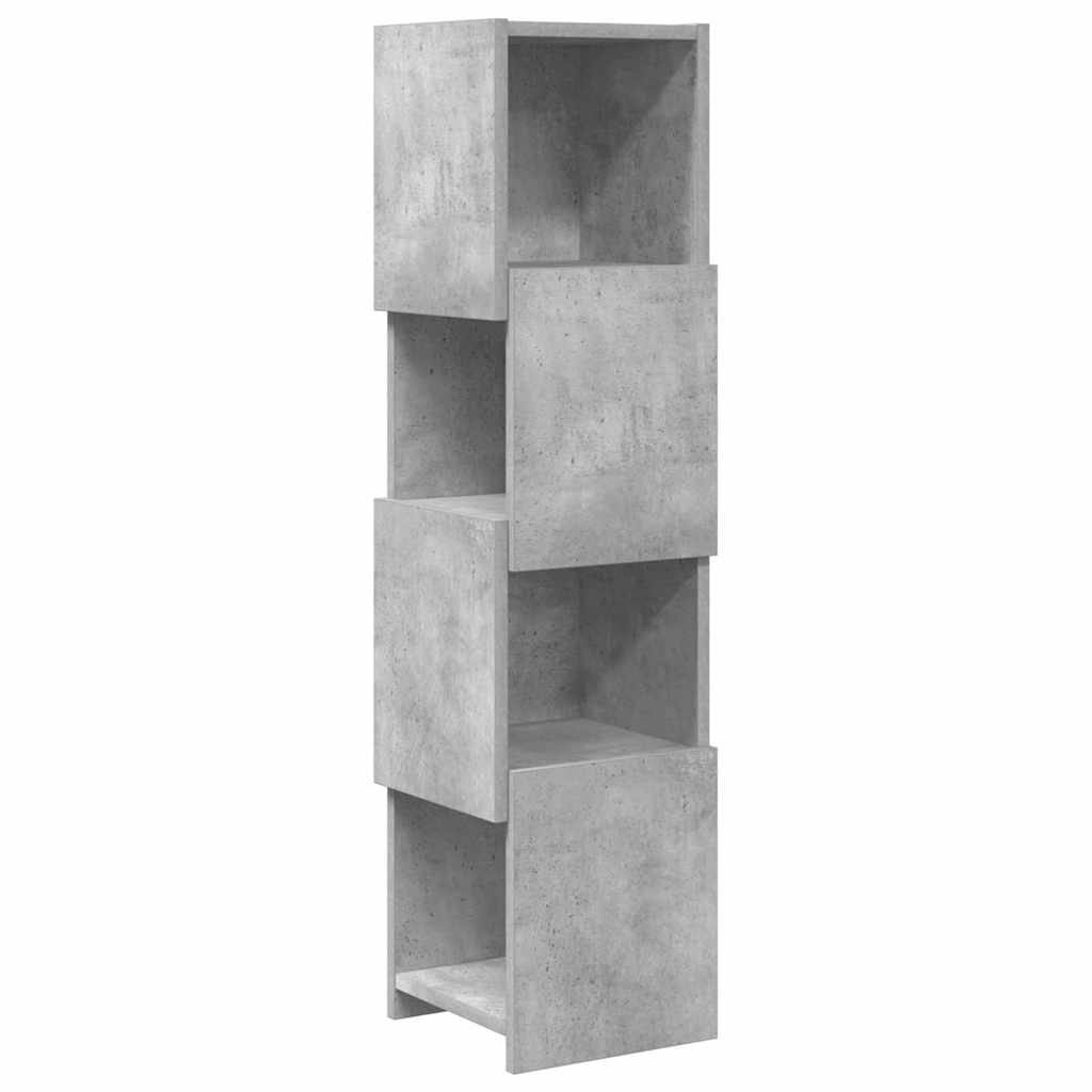 Hoekkast Beton Grijs 25,5x25x102cm Bewerkt hout is nu te koop bij PeponiXL, paradijselijk wonen!