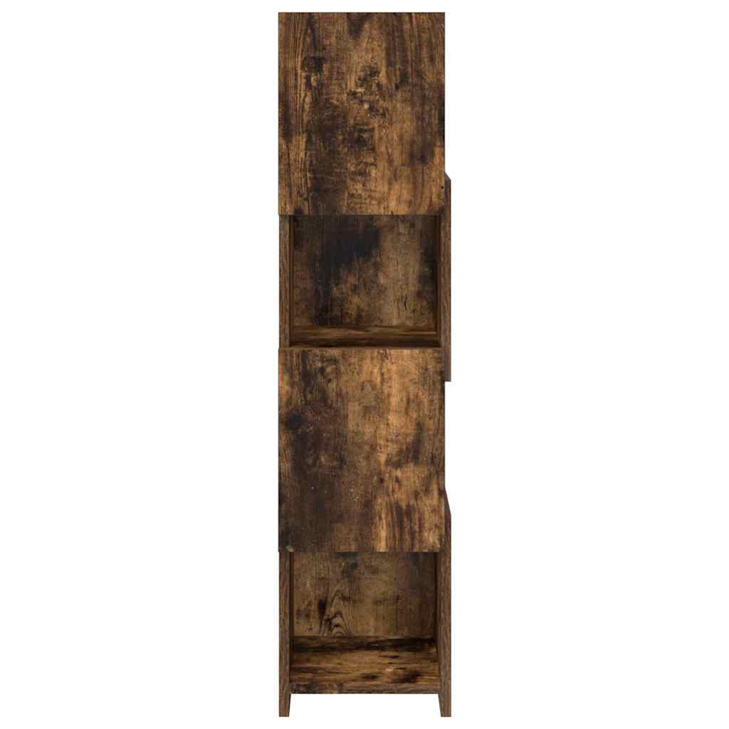 Hoekkast Gerookt eiken 25,5x25x102cm Bewerkt hout is nu te koop bij PeponiXL, paradijselijk wonen!