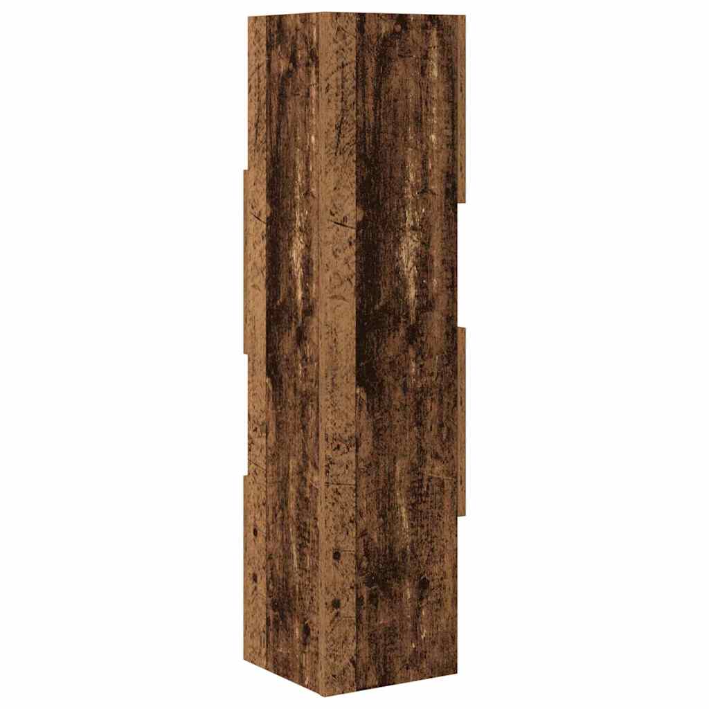 Hoekkast Oudhout 25,5x25x102cm Bewerkt hout is nu te koop bij PeponiXL, paradijselijk wonen!