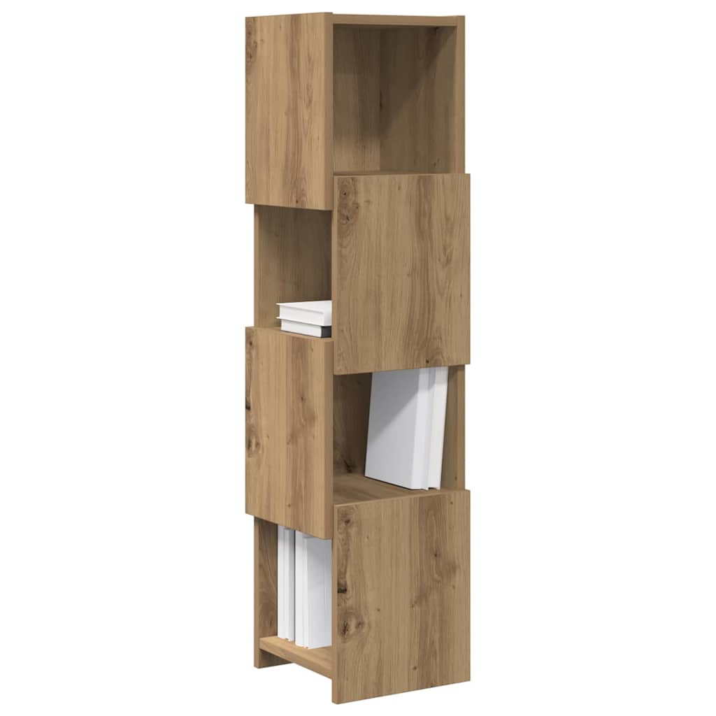 Hoekkast Artisan Eiken 25,5x25x102cm Bewerkt hout is nu te koop bij PeponiXL, paradijselijk wonen!