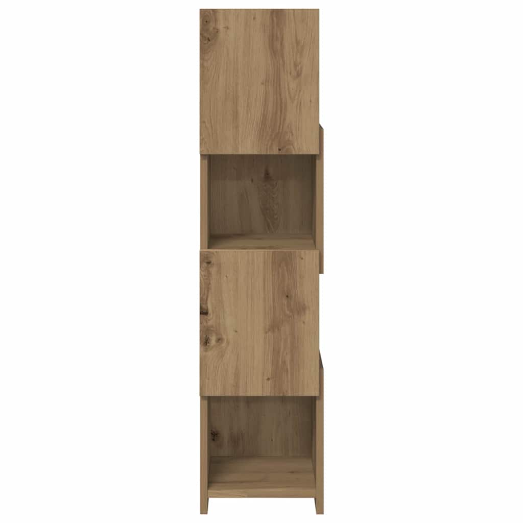 Hoekkast Artisan Eiken 25,5x25x102cm Bewerkt hout is nu te koop bij PeponiXL, paradijselijk wonen!