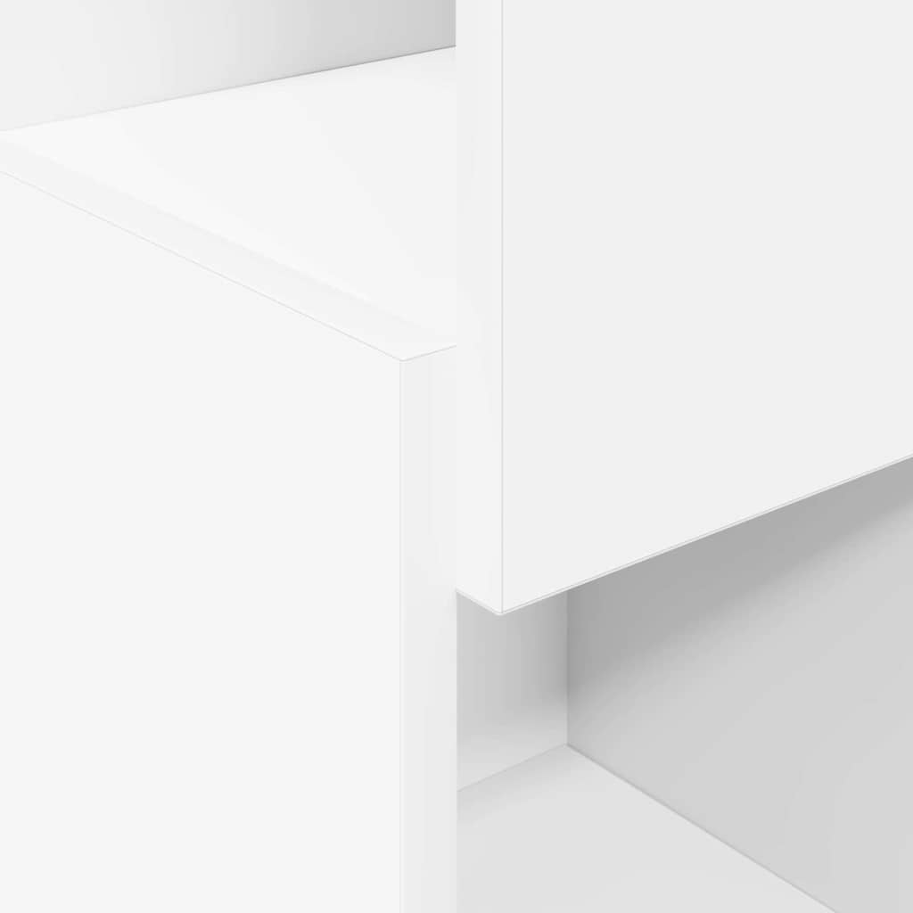 Hoekkast Wit 25,5x25x80cm Bewerkt hout is nu te koop bij PeponiXL, paradijselijk wonen!