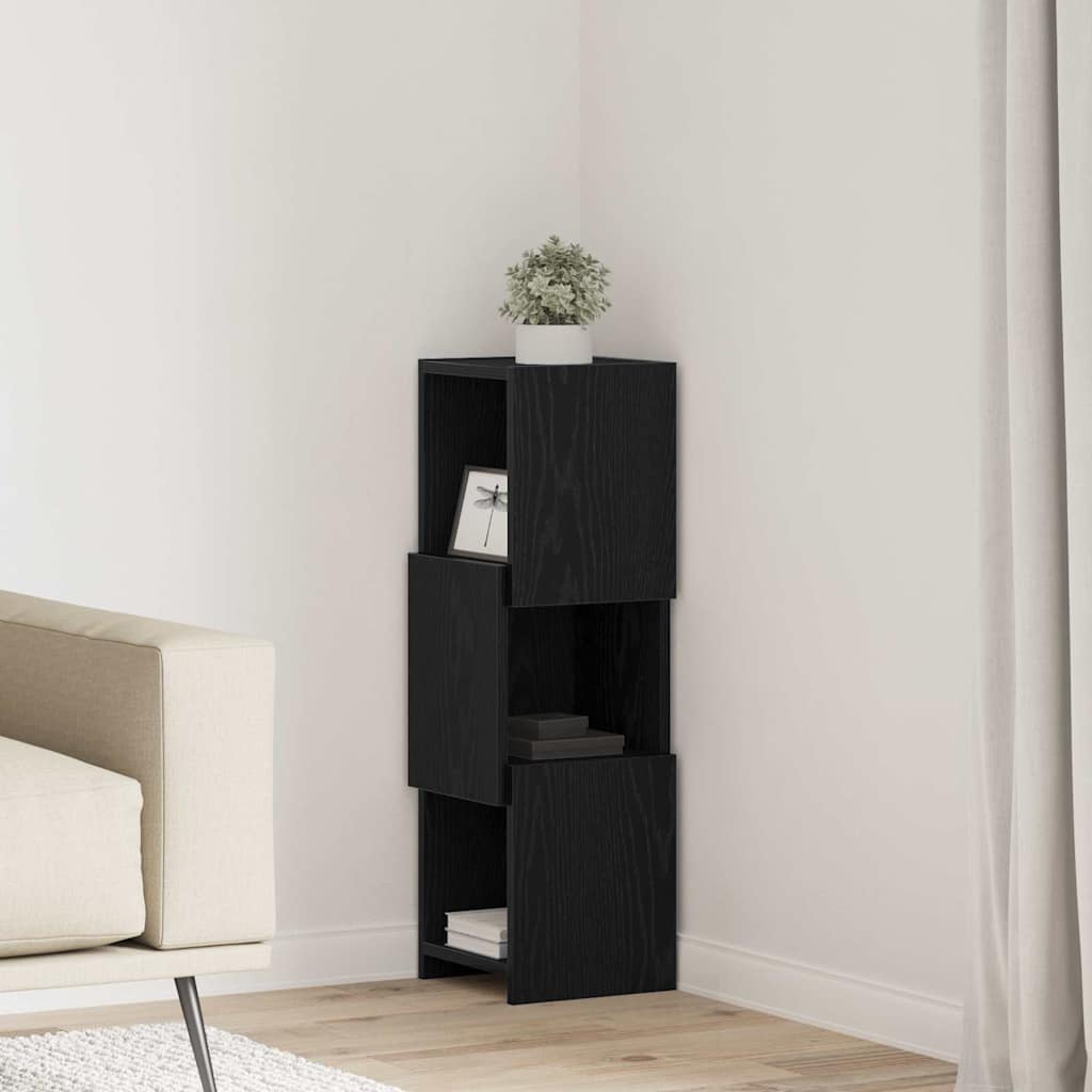 Hoekkast Wit 25,5x25x80cm Bewerkt hout is nu te koop bij PeponiXL, paradijselijk wonen!