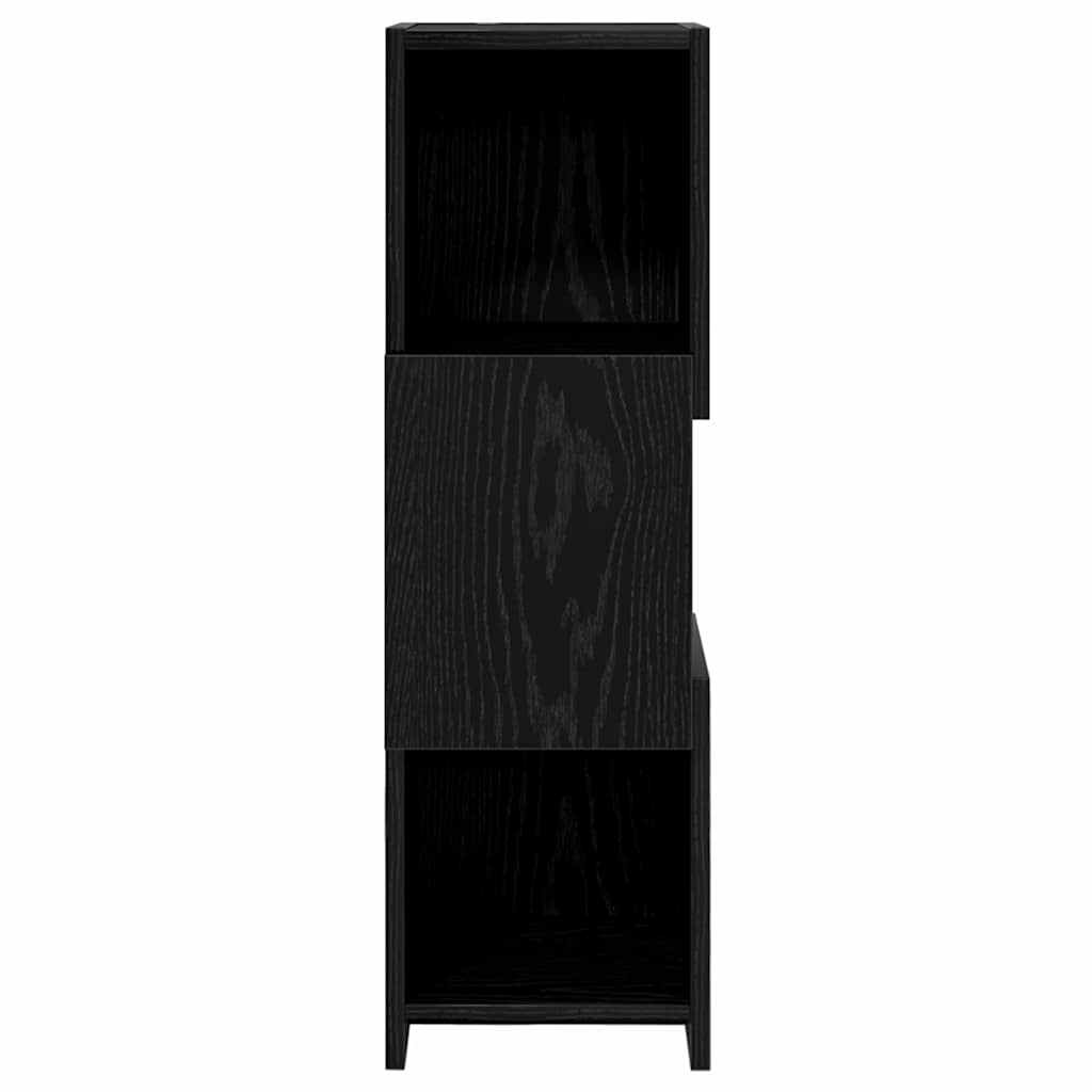 Hoekkast Zwart Eiken 25,5x25x80cm Bewerkt hout is nu te koop bij PeponiXL, paradijselijk wonen!