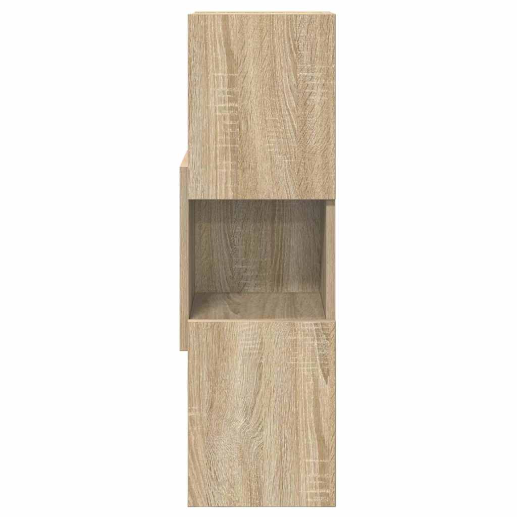 Hoekkast Sonoma Eiken 25,5x25x80cm Bewerkt hout is nu te koop bij PeponiXL, paradijselijk wonen!