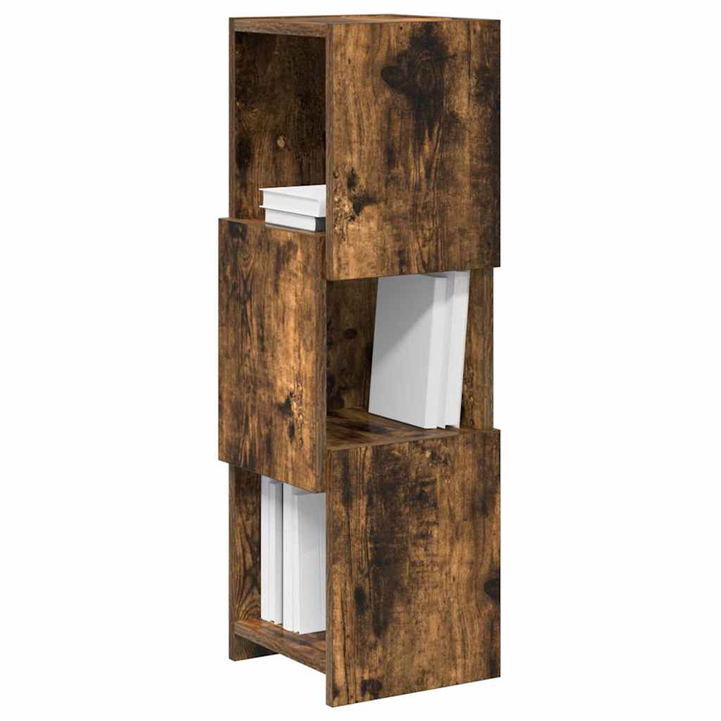 Hoekkast Gerookt eiken 25,5x25x80cm Bewerkt hout is nu te koop bij PeponiXL, paradijselijk wonen!
