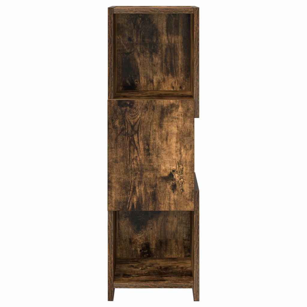 Hoekkast Gerookt eiken 25,5x25x80cm Bewerkt hout is nu te koop bij PeponiXL, paradijselijk wonen!