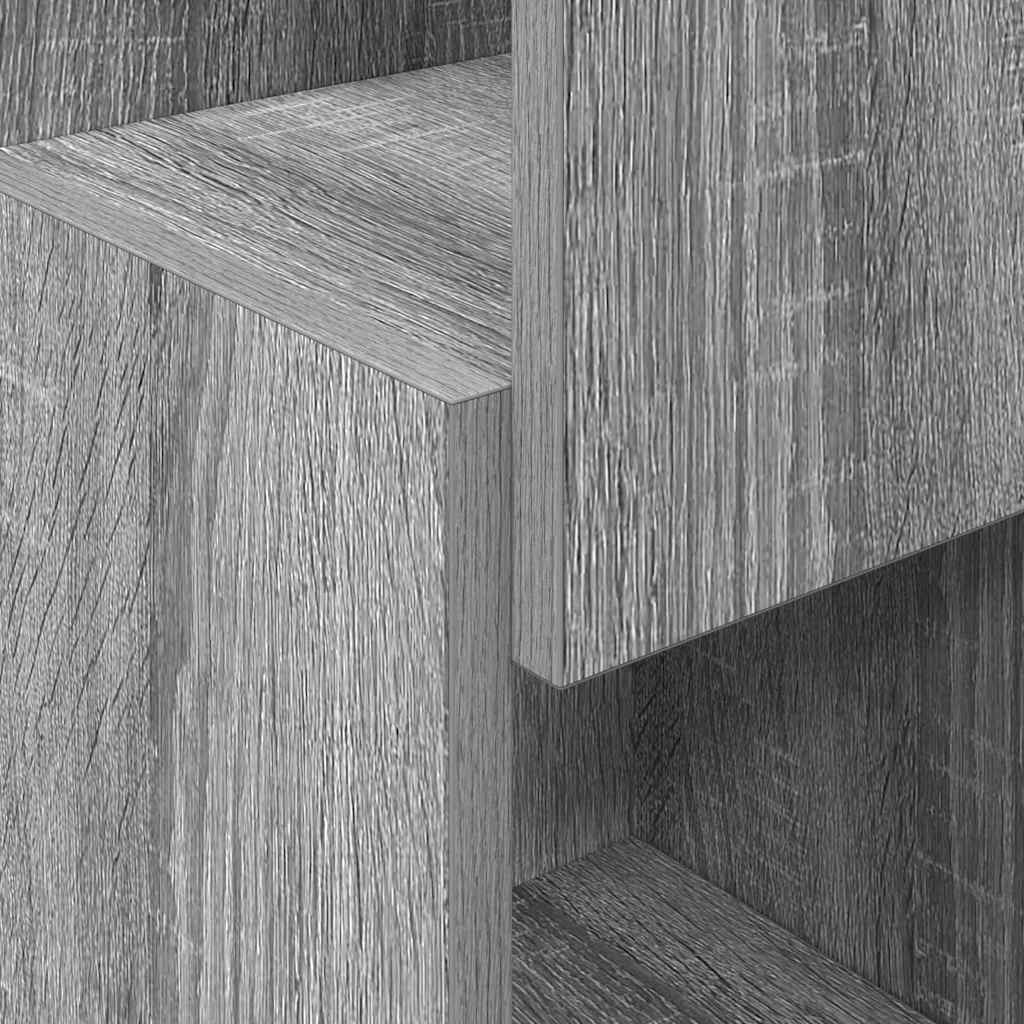 Hoekkast Grijs Sonoma 25,5x25x80cm Bewerkt hout is nu te koop bij PeponiXL, paradijselijk wonen!