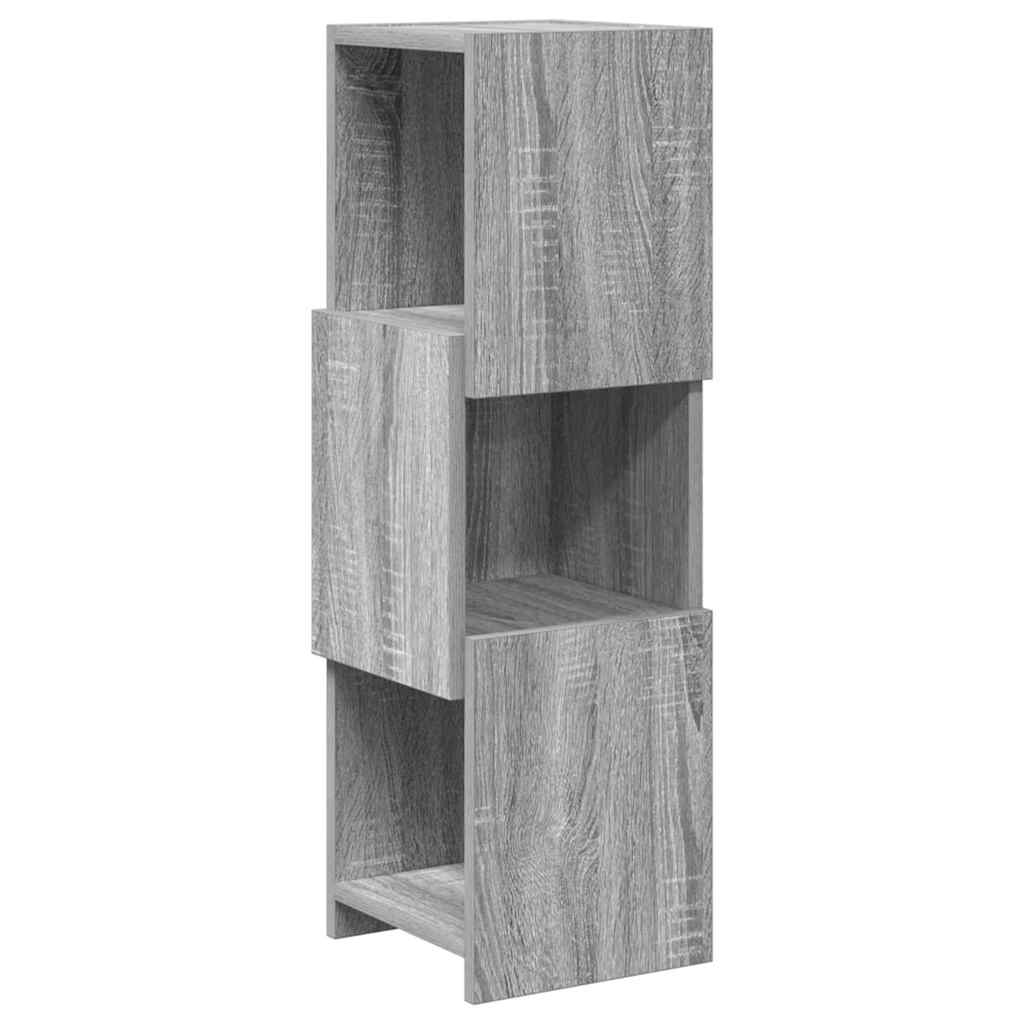 Hoekkast Grijs Sonoma 25,5x25x80cm Bewerkt hout is nu te koop bij PeponiXL, paradijselijk wonen!