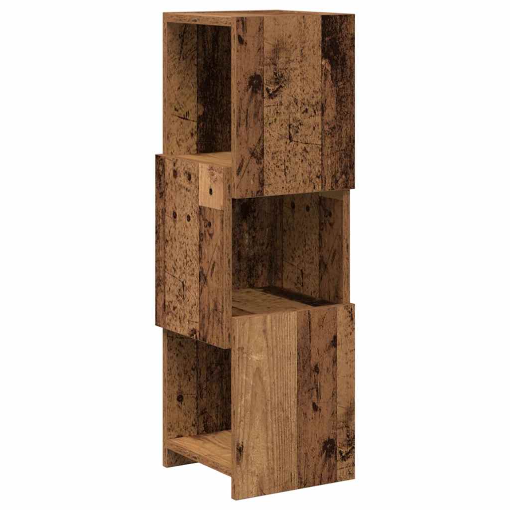 Hoekkast Oudhout 25,5x25x80cm Bewerkt hout is nu te koop bij PeponiXL, paradijselijk wonen!