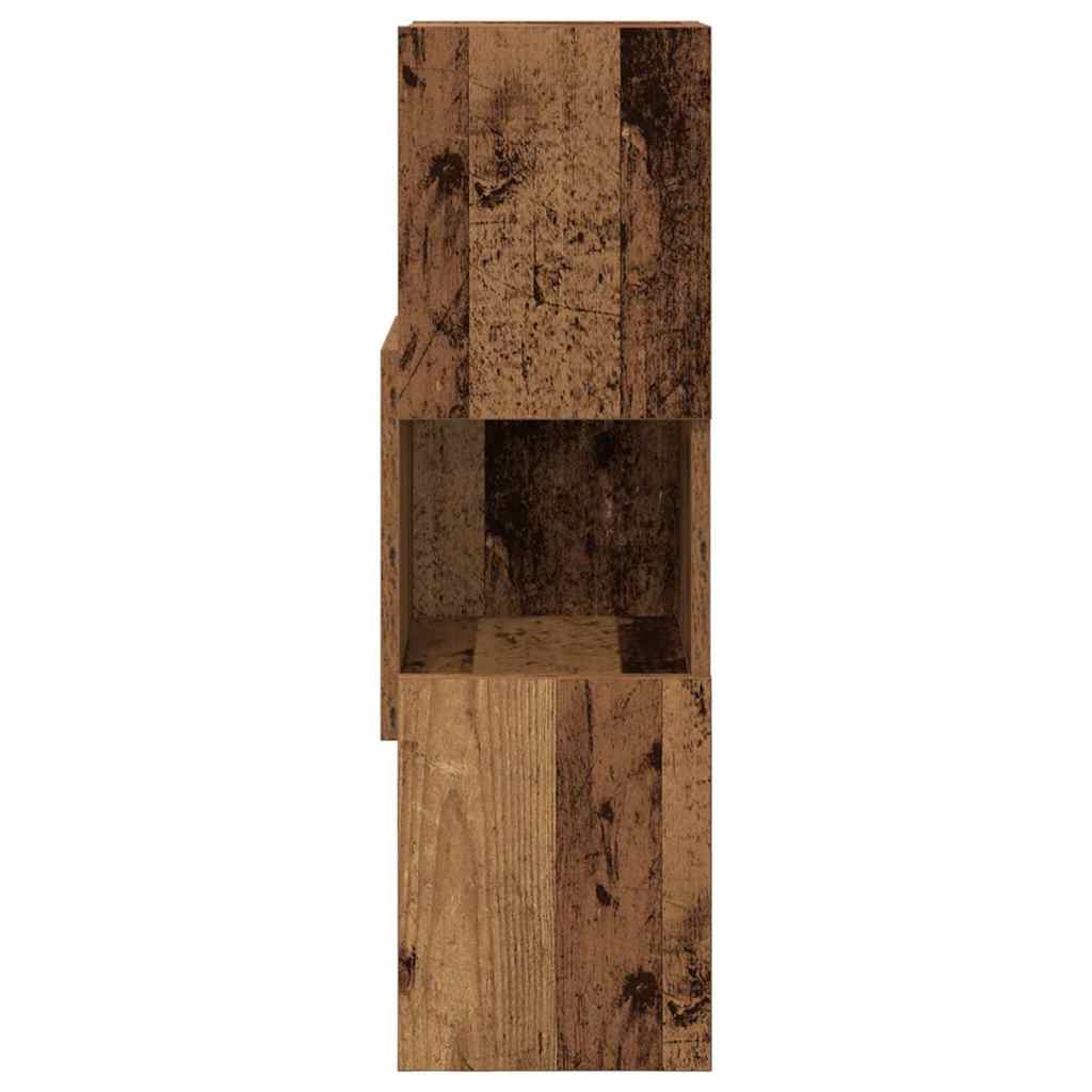 Hoekkast Oudhout 25,5x25x80cm Bewerkt hout is nu te koop bij PeponiXL, paradijselijk wonen!