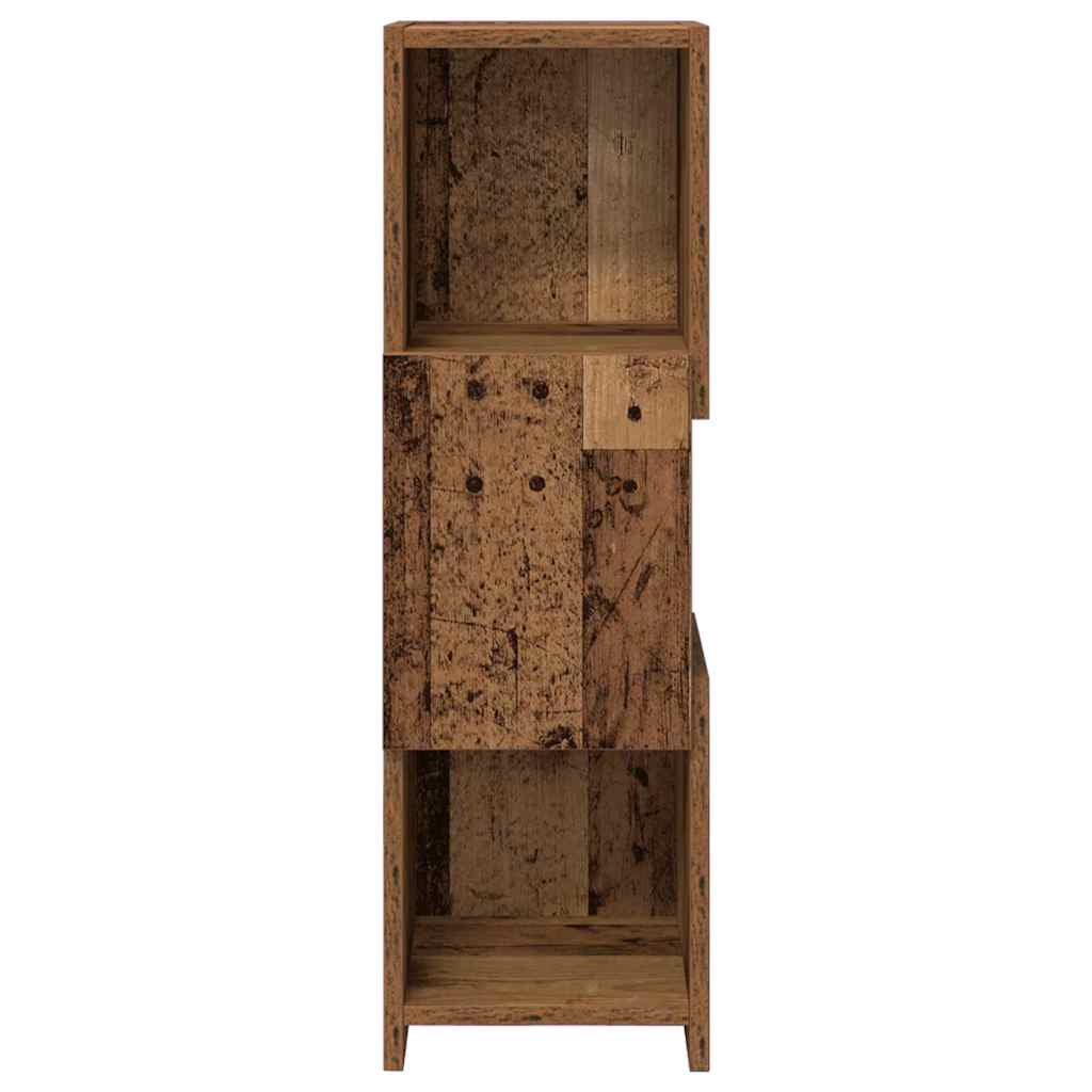 Hoekkast Oudhout 25,5x25x80cm Bewerkt hout is nu te koop bij PeponiXL, paradijselijk wonen!