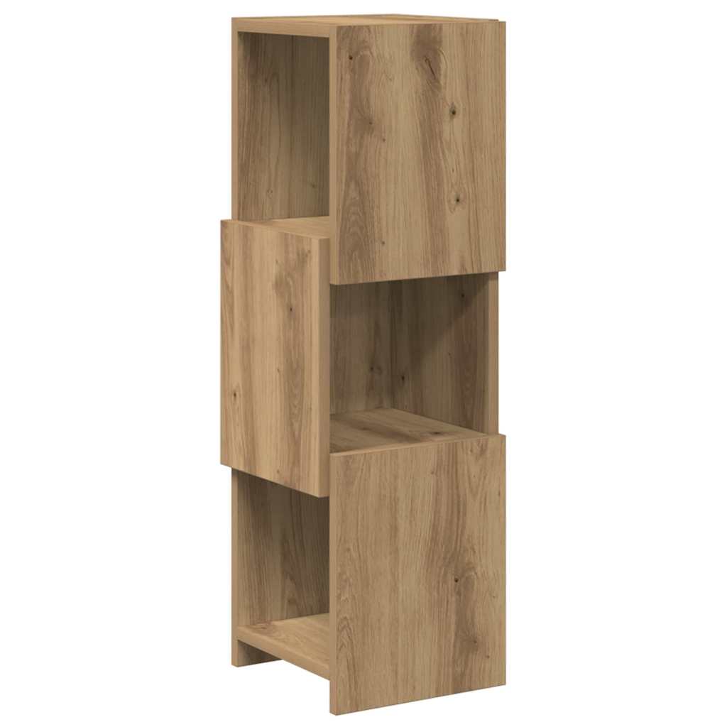 Hoekkast Artisan Eiken 25,5x25x80cm Bewerkt hout is nu te koop bij PeponiXL, paradijselijk wonen!