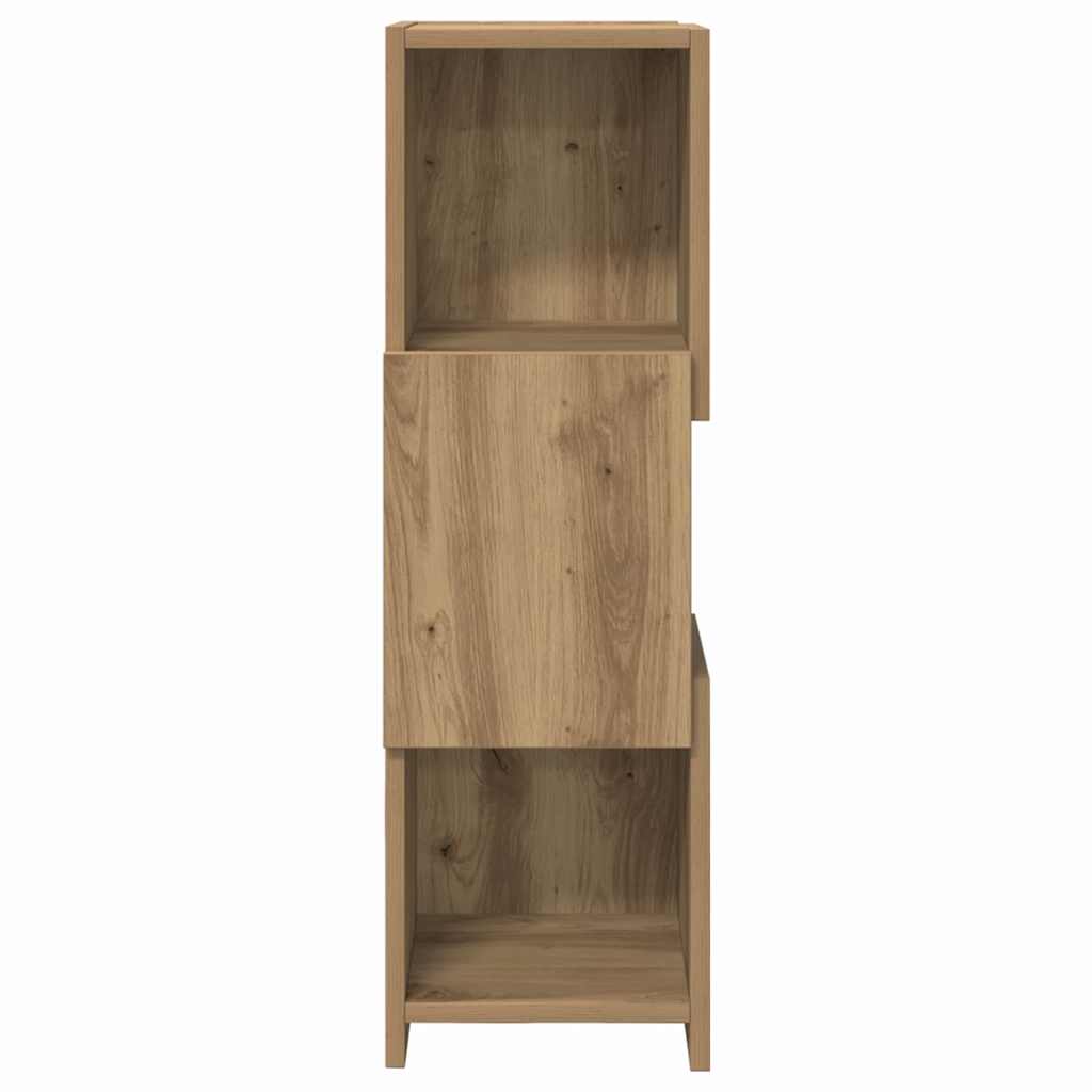 Hoekkast Artisan Eiken 25,5x25x80cm Bewerkt hout is nu te koop bij PeponiXL, paradijselijk wonen!