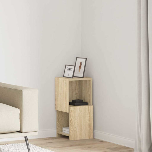 Hoekkast Sonoma Eiken 25,5x25x55cm Bewerkt hout is nu te koop bij PeponiXL, paradijselijk wonen!